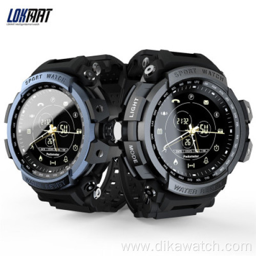 LOKMAT MK28 Sports Smart Watch Bracelet Information Push IP68 Waterproof Smartwatch Men Clock Watches For Ios and Android Call